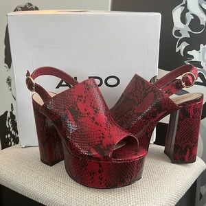 Aldo SnakePrint Platforms